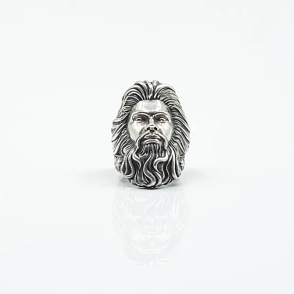 Inel cap Zeus Argint