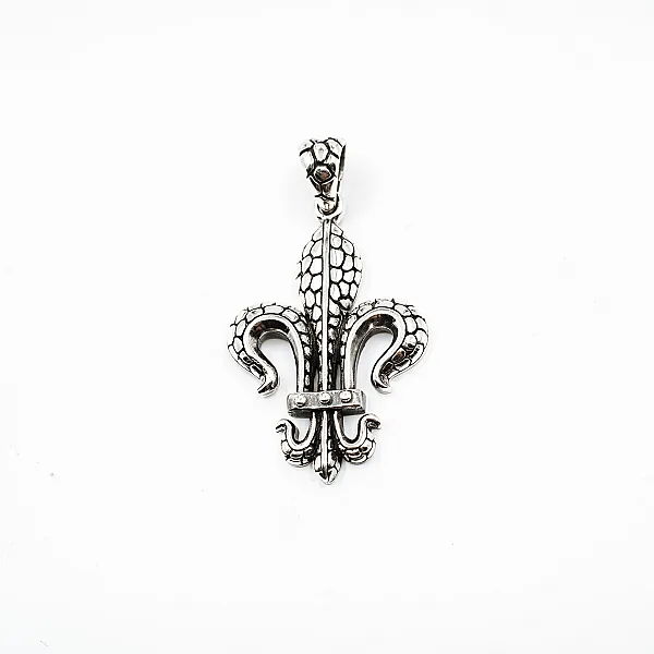 Pandantiv fleur de lys l Argint
