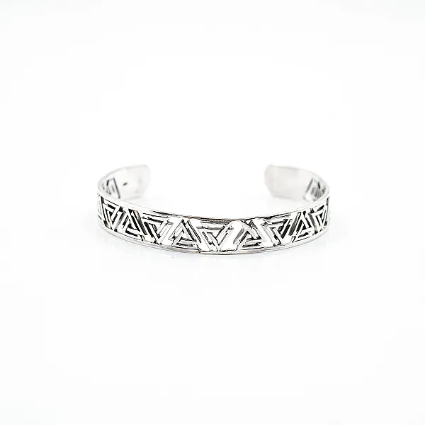 Bratara fixa Valknut Argint