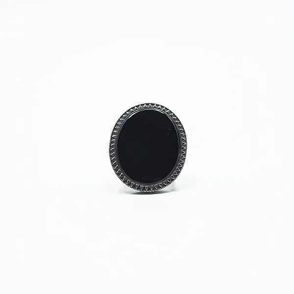 Inel oval model onix Argint