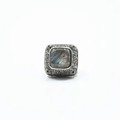 Inel patrat l labradorite Argint - 1