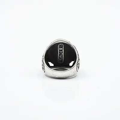 Inel oval cap Buddha Argint - 4