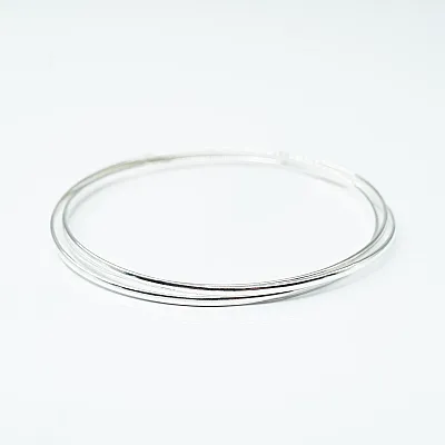 Bratara fixa cerc 2*3mm Argint - 3