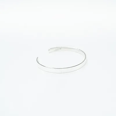 Bratara fixa plata lata 5mm Argint - 4