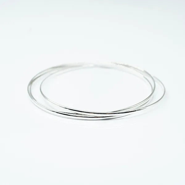 Bratara fixa cerc 2*3mm Argint