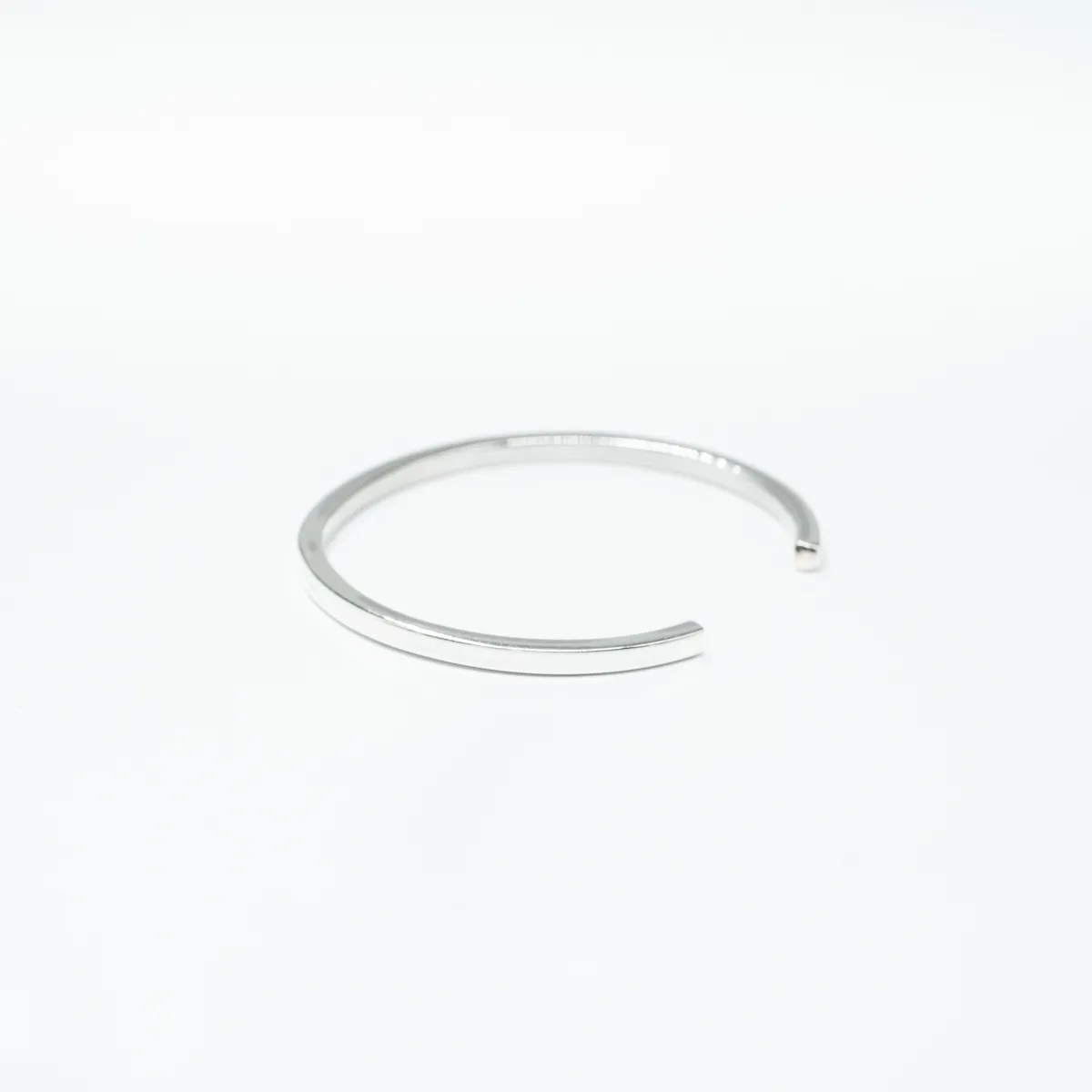 Bratara fixa patrata 3mm Argint