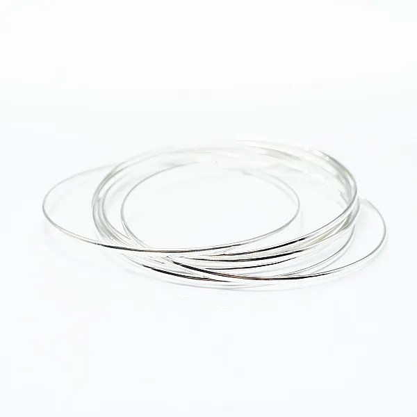 Bratara fixa cerc 2*7mm Argint