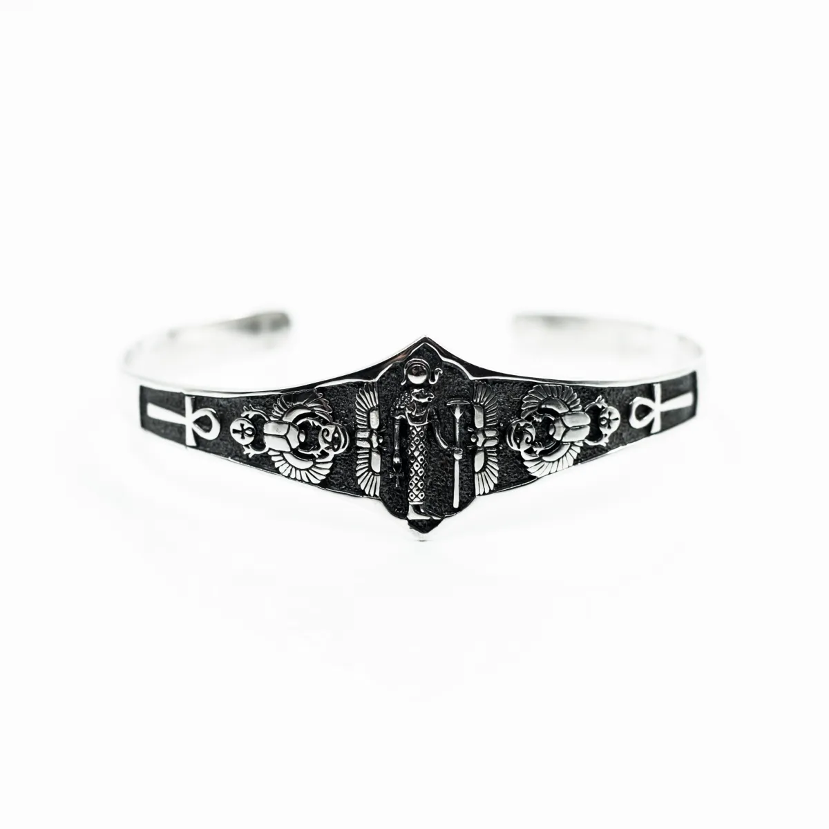 Bratara fixa zeita Sekhmet Argint