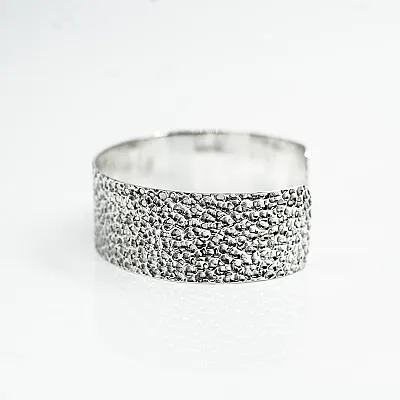 Bratara fixa hammered 20mm Argint - 3