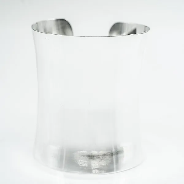 Bratara fixa lata 8 cm Argint