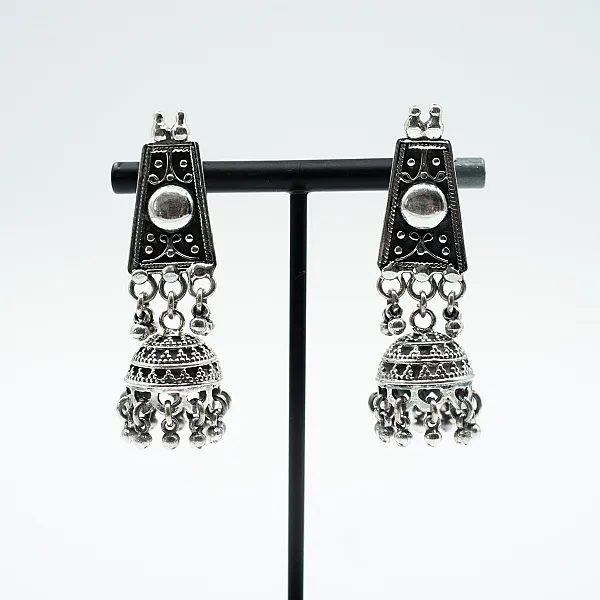 Cercei trapez candelabru Argint