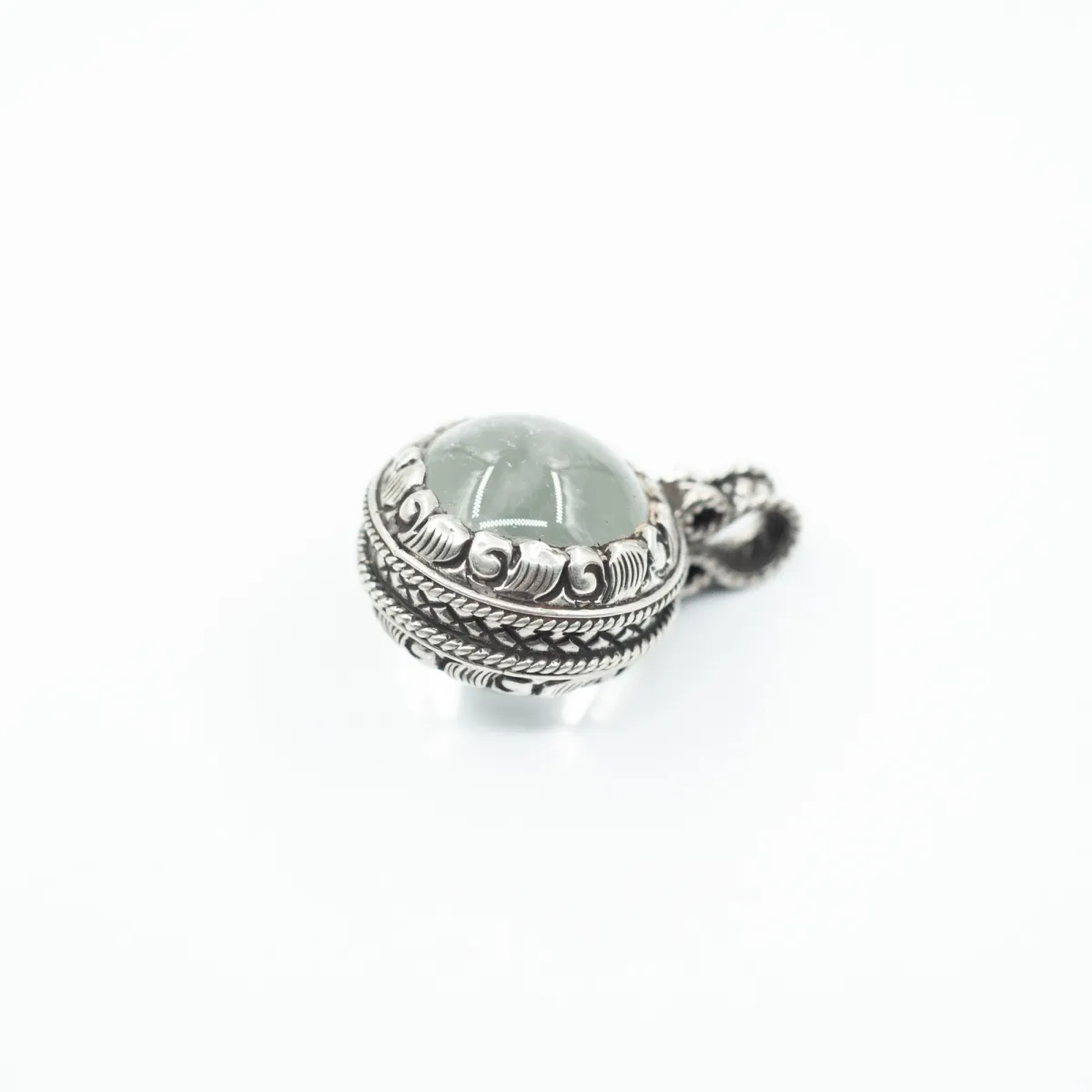Pandantiv rotund Gotland cuarz 24mm Argint