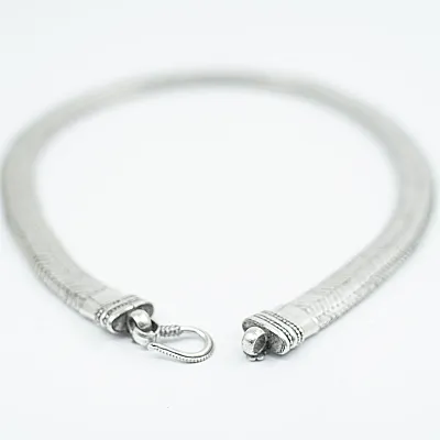 Lant sarpe plat 1.2cm 45cm Argint - 4
