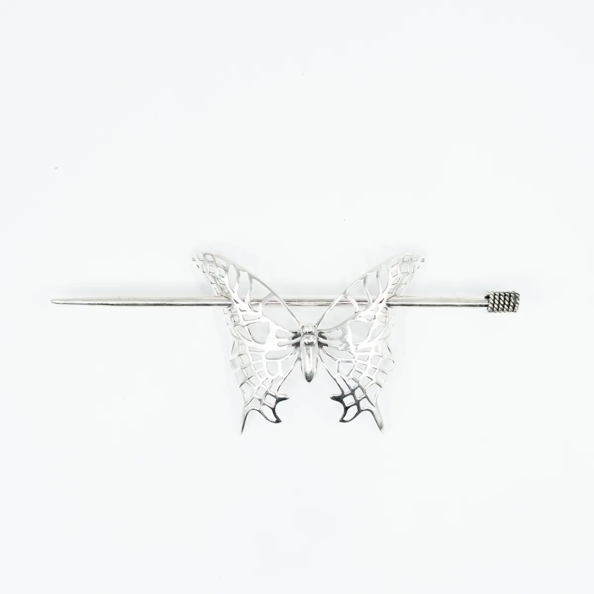 Ac de par fluture Argint