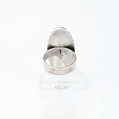 Inel lung oval cerculete Argint - 3