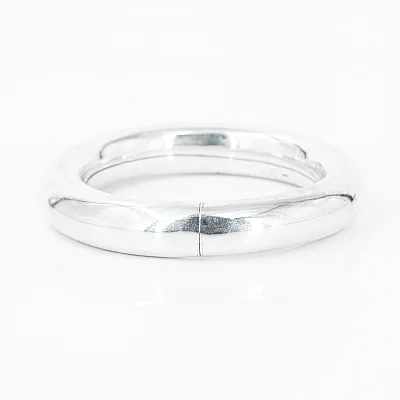 Bratara fixa rotunda 14mm Argint - 3