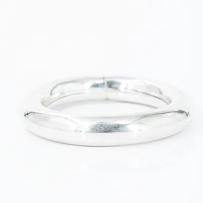 Bratara fixa rotunda 14mm Argint - 1