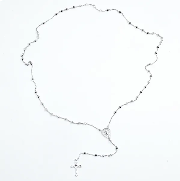 Colier tip rozariu 2.6mm Argint