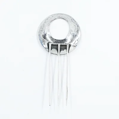Pieptan model floare Argint - 3