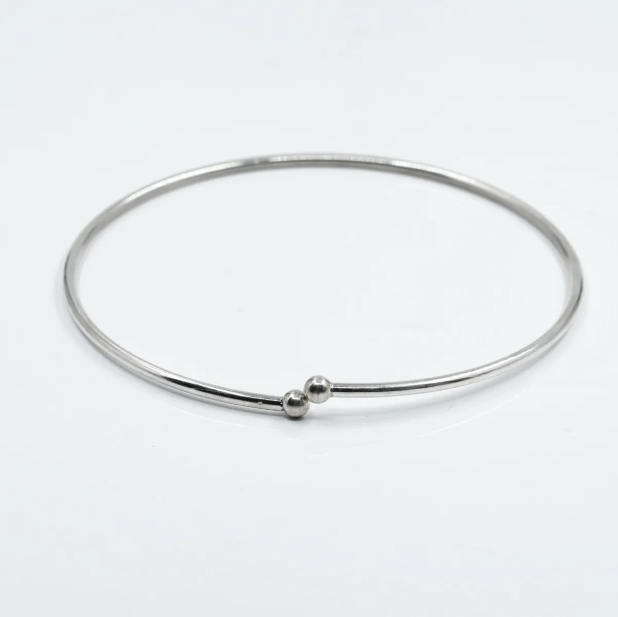 Bara fixa simpla 3.5mm bulbi 7mm Argint