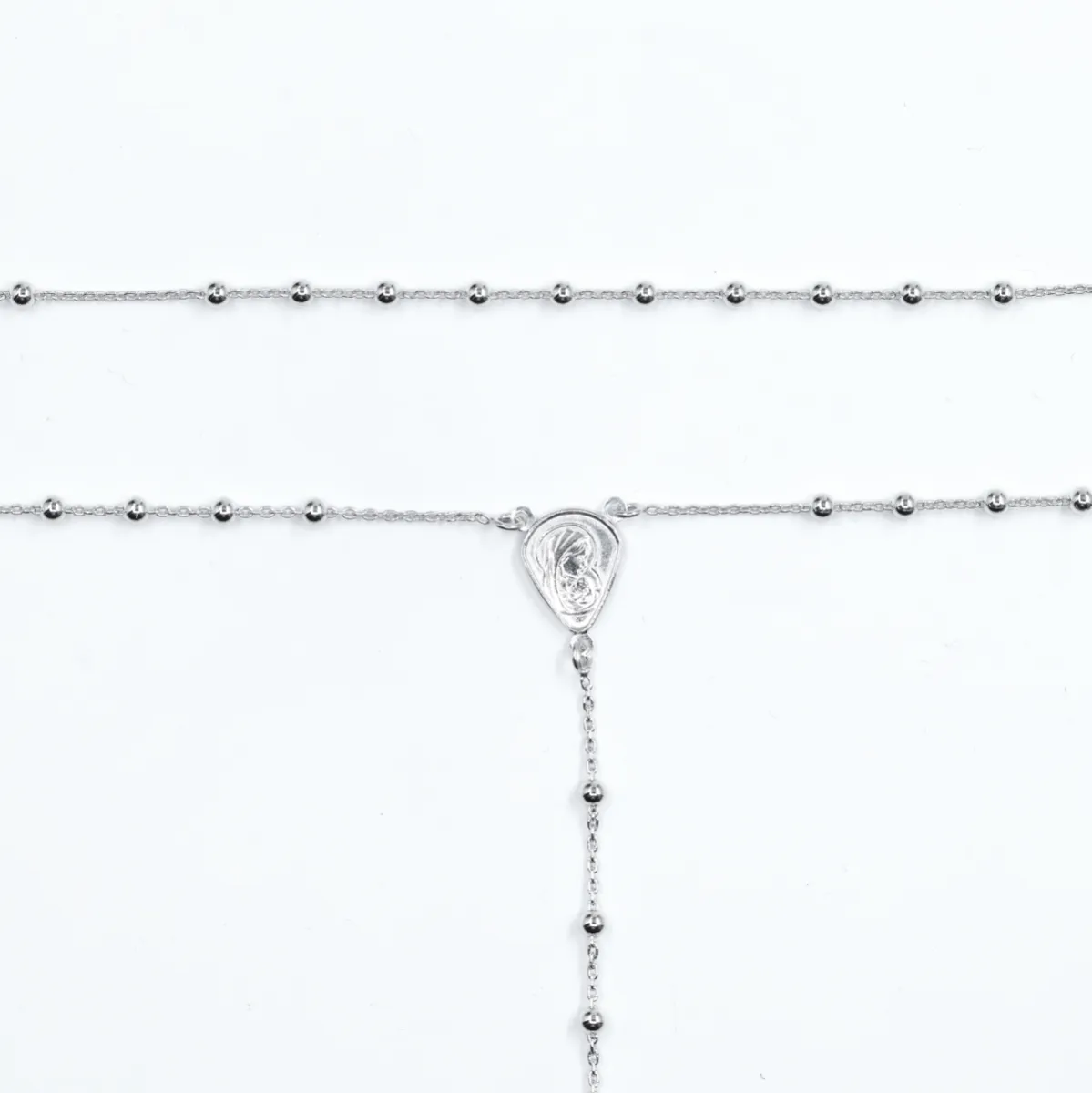 Colier tip rozariu 2.6mm Argint