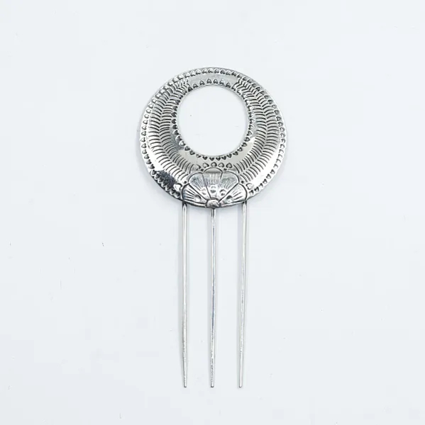 Pieptan model floare Argint