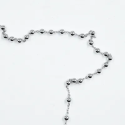 Colier tip rozariu 5mm Argint - 5