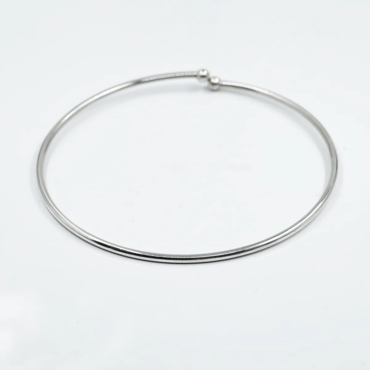 Bara fixa simpla 3.5mm bulbi 7mm Argint