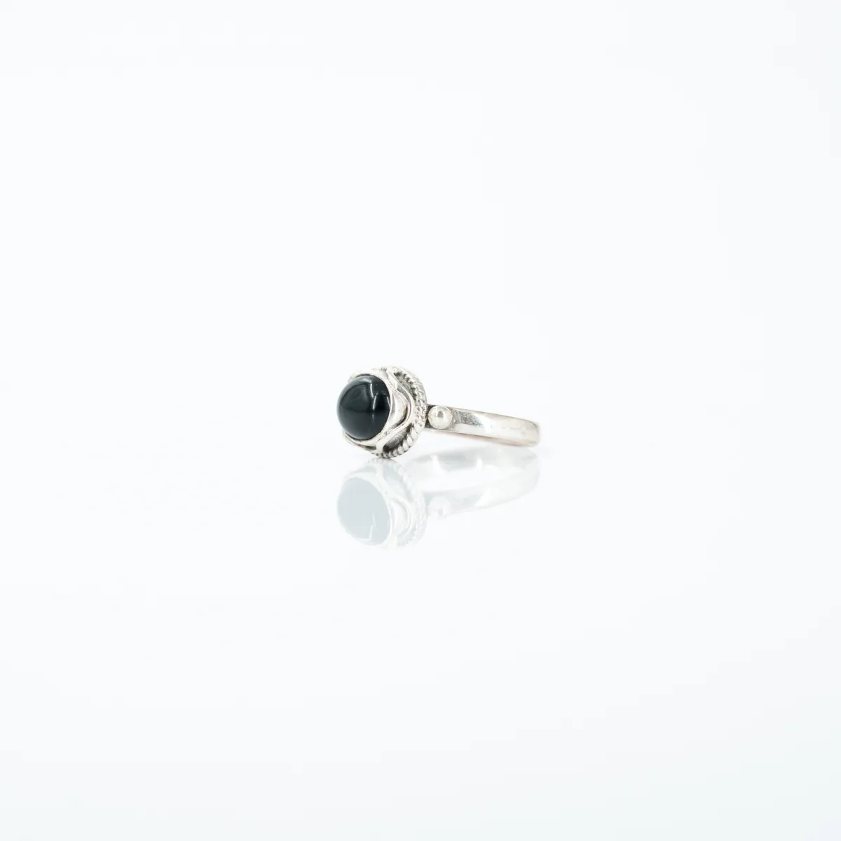 Inel oval val onix Argint