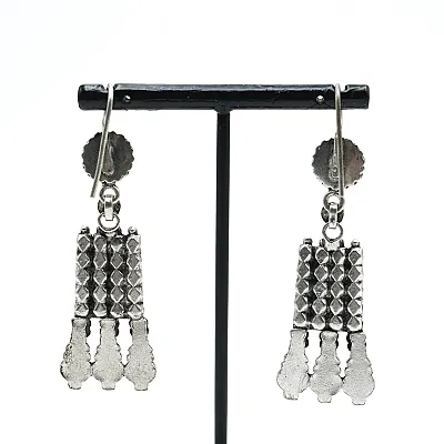 Cercei etnici conuri si bile Argint - 2