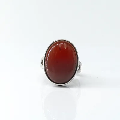 Inel oval dungi carneol Argint - 1
