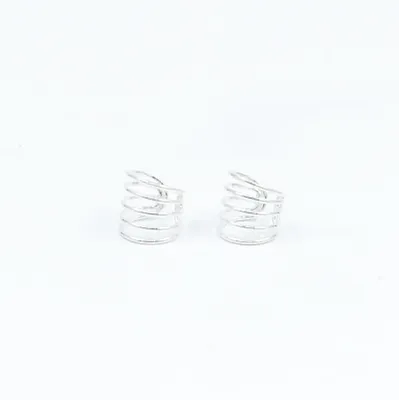 Cercei earcuff 5 linii 1.2cm Argint - 3