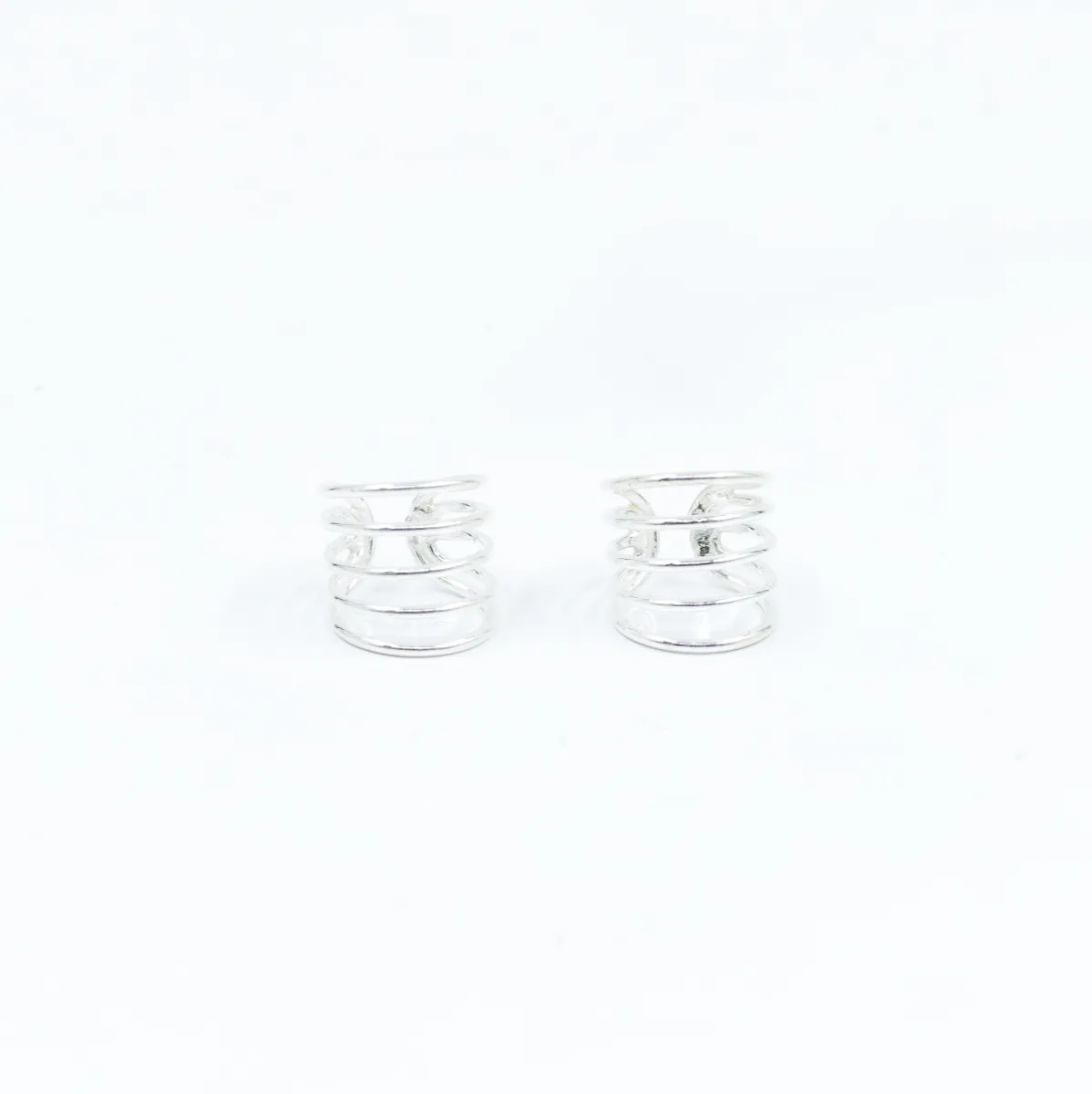 Cercei earcuff 5 linii 1.2cm Argint