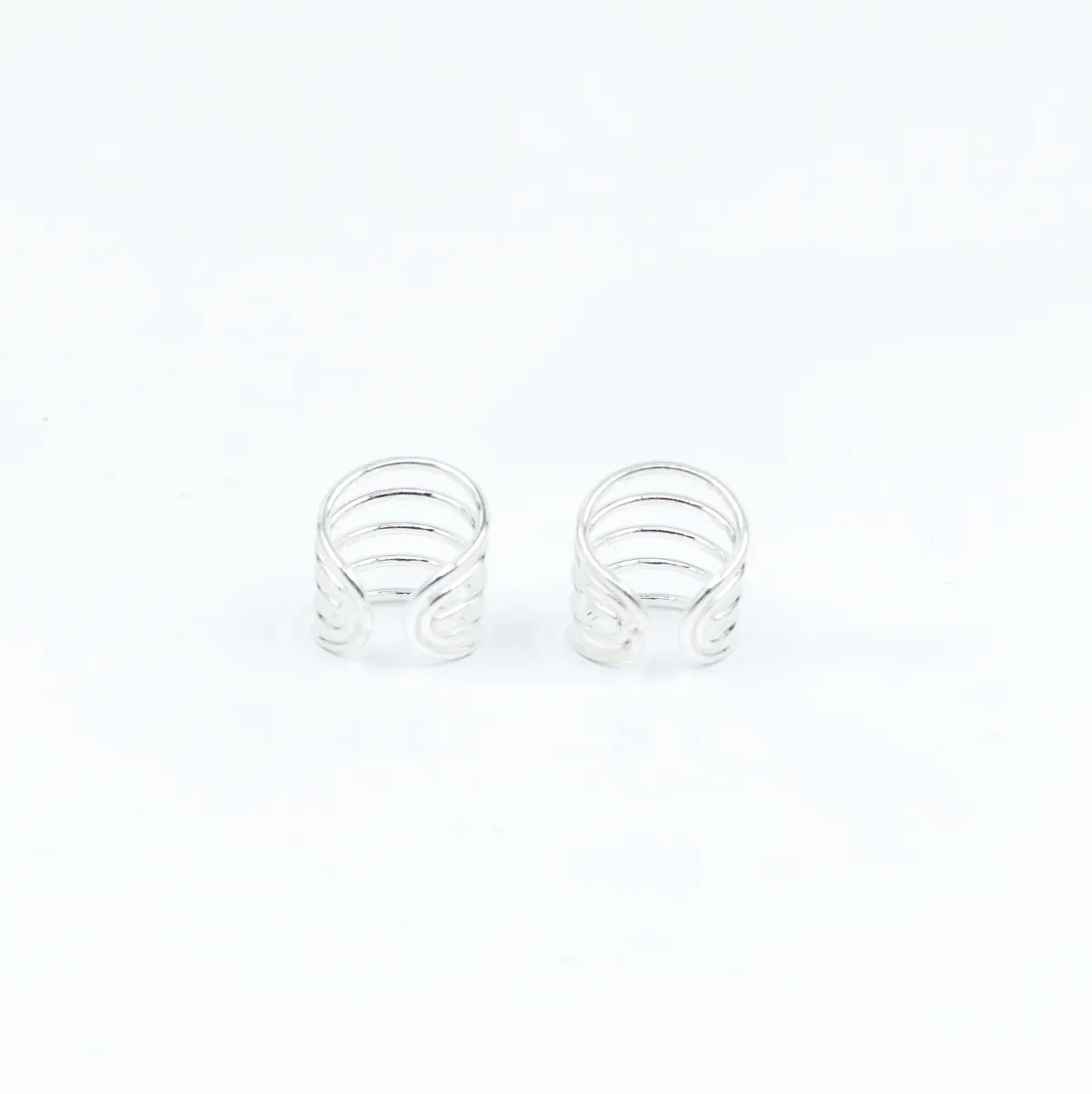 Cercei earcuff 5 linii 1.2cm Argint