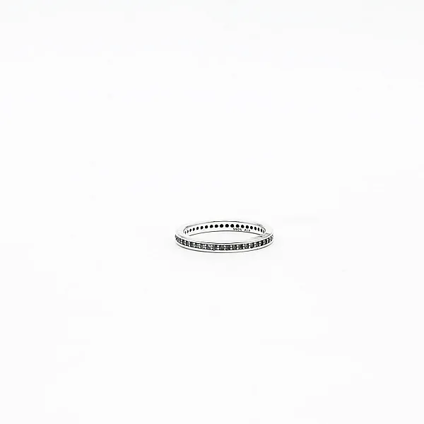Inel dreptunghiular cubic zirconia 2mm Argint