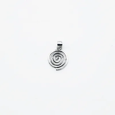 Pandantiv spirala simpla 16mm Argint - 3
