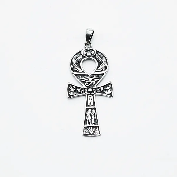Pandantiv cruce Ankh simboluri Argint